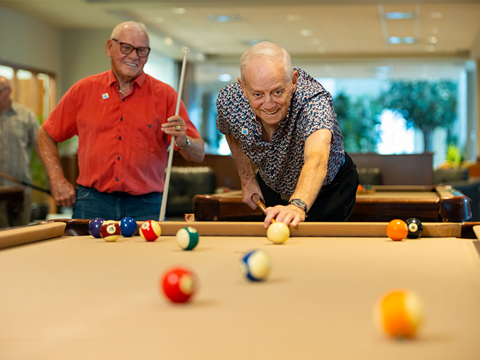 Les Résidences Soleil Manoir St-Léonard_Activités_Billard