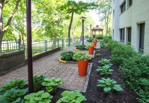 Vue sur le Parc des Braves