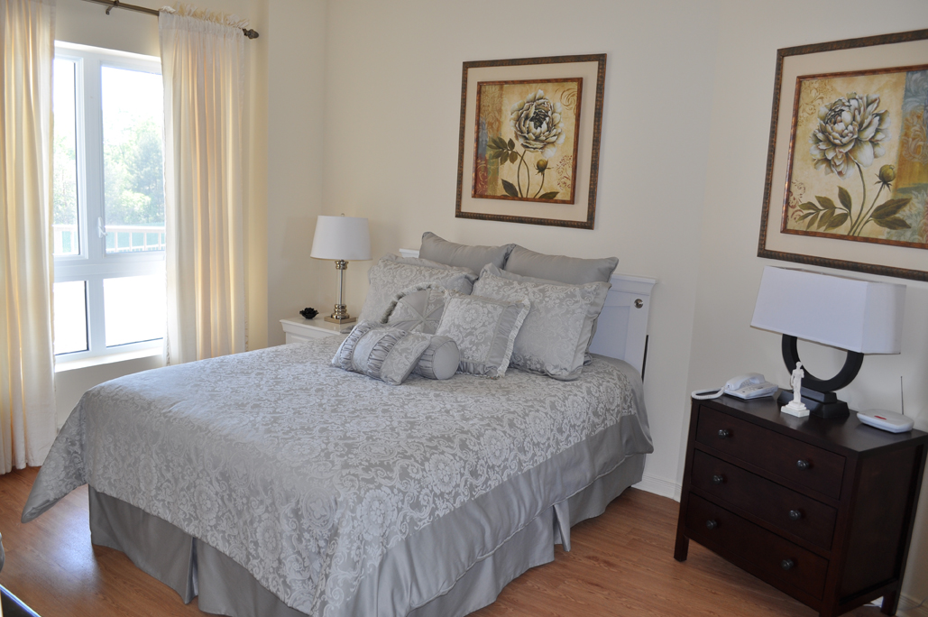 Chambre de l'appartement modèle