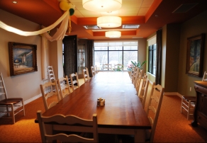 Salle à manger privée pour réceptions