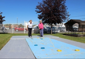 Terrain de shuffleboard