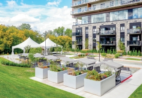 Extérieur de la résidence les Terrasses Bowen