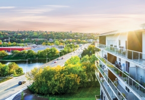Extérieur de la résidence les Terrasses Bowen