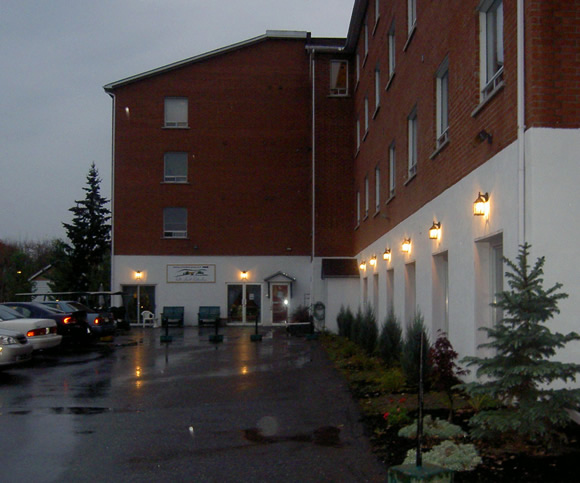 Arrière et stationnement de soir