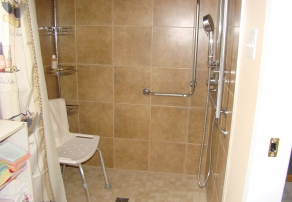 douche refait a neuf sous les conseils d'une ergotherapeutre