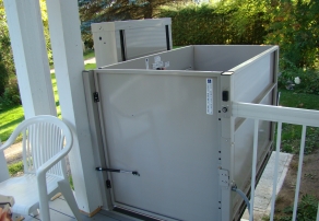 plateforme Ã©lÃ©vatrice extÃ©rieur entrÃ©e avant